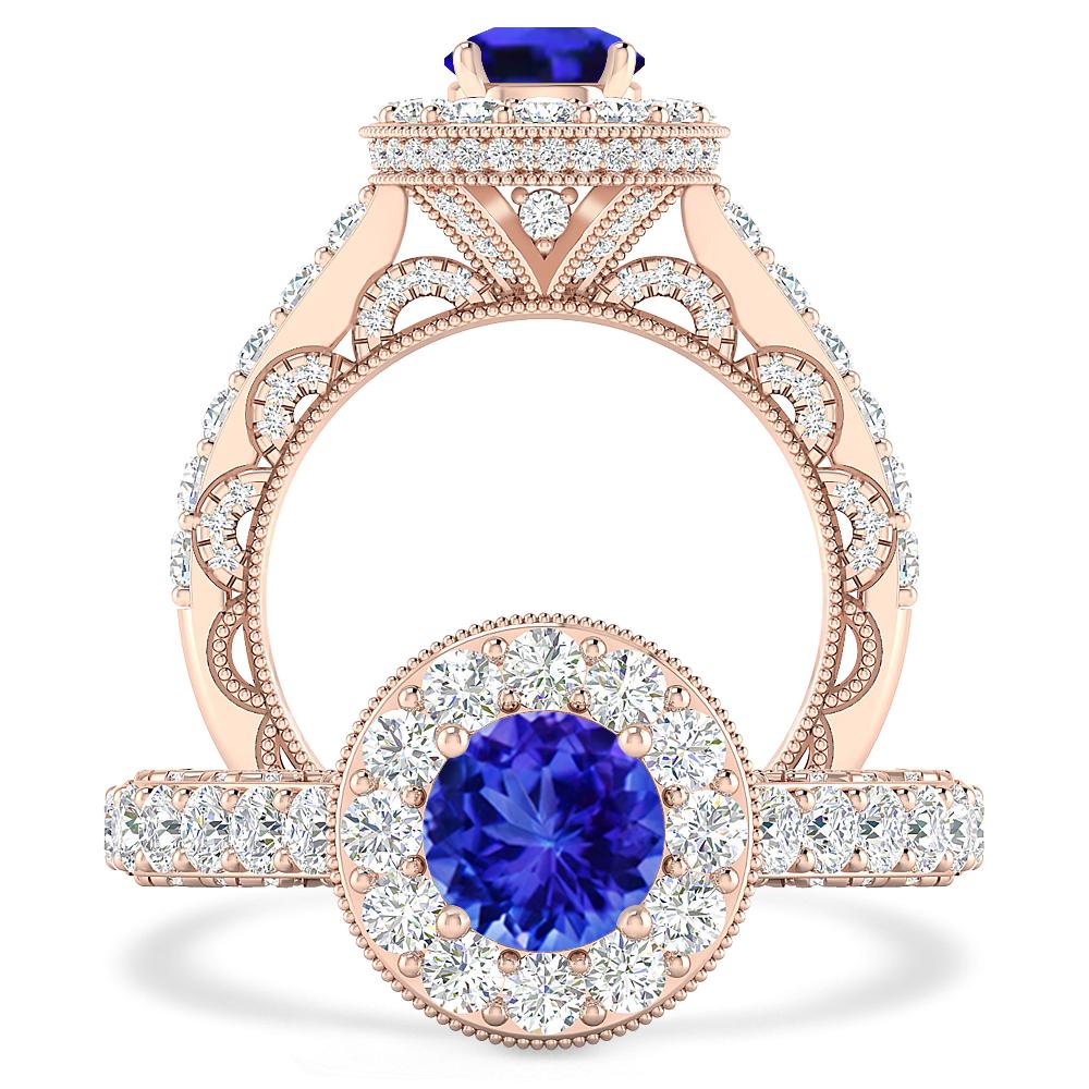 Rose Gold - Tanzanite