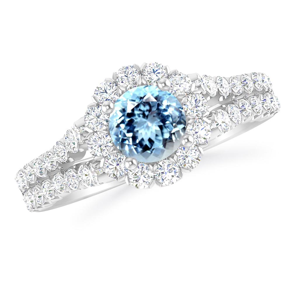 White Gold - Aquamarine