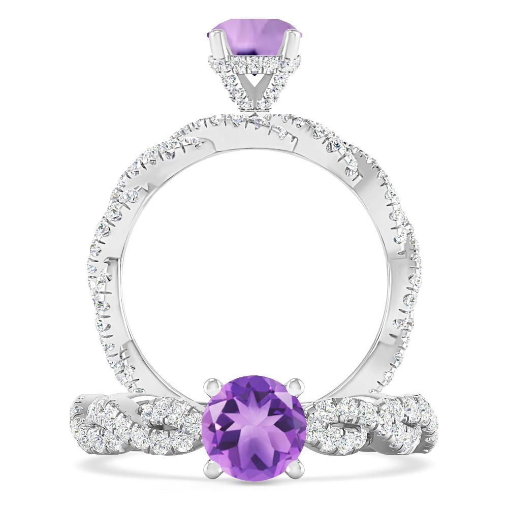 White Gold - Amethyst