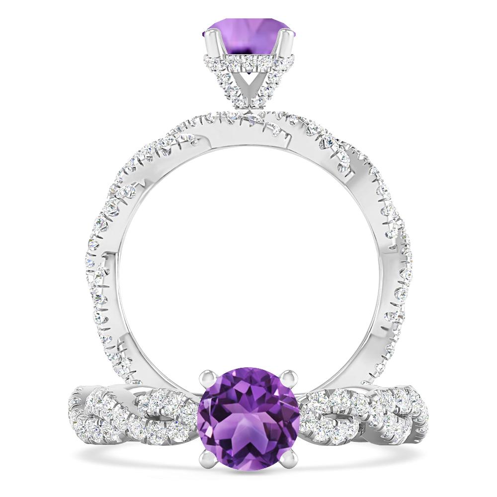 White Gold - Amethyst