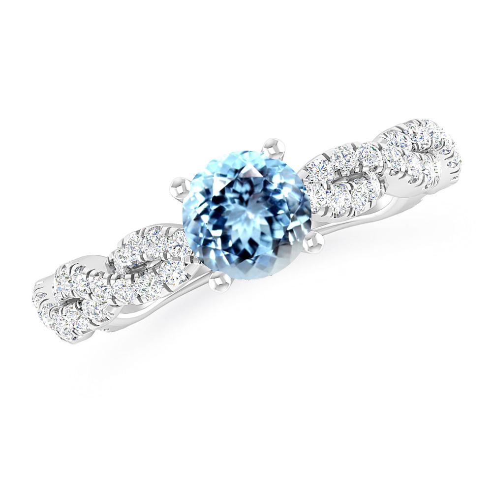 White Gold - Aquamarine