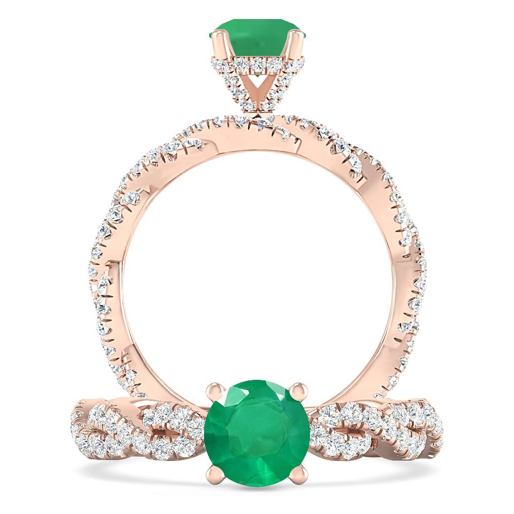 Rose Gold - Emerald