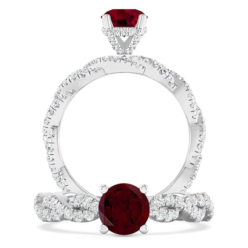 White Gold - Garnet