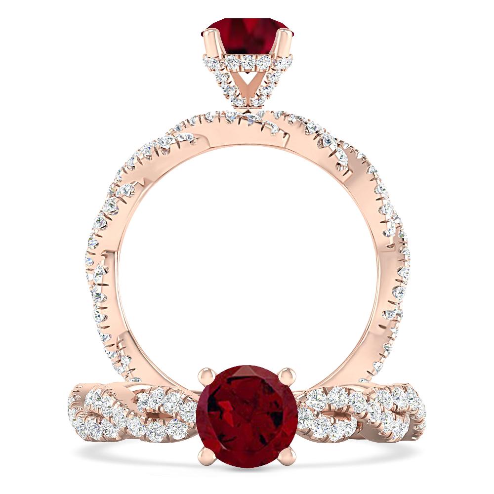 Rose Gold - Garnet