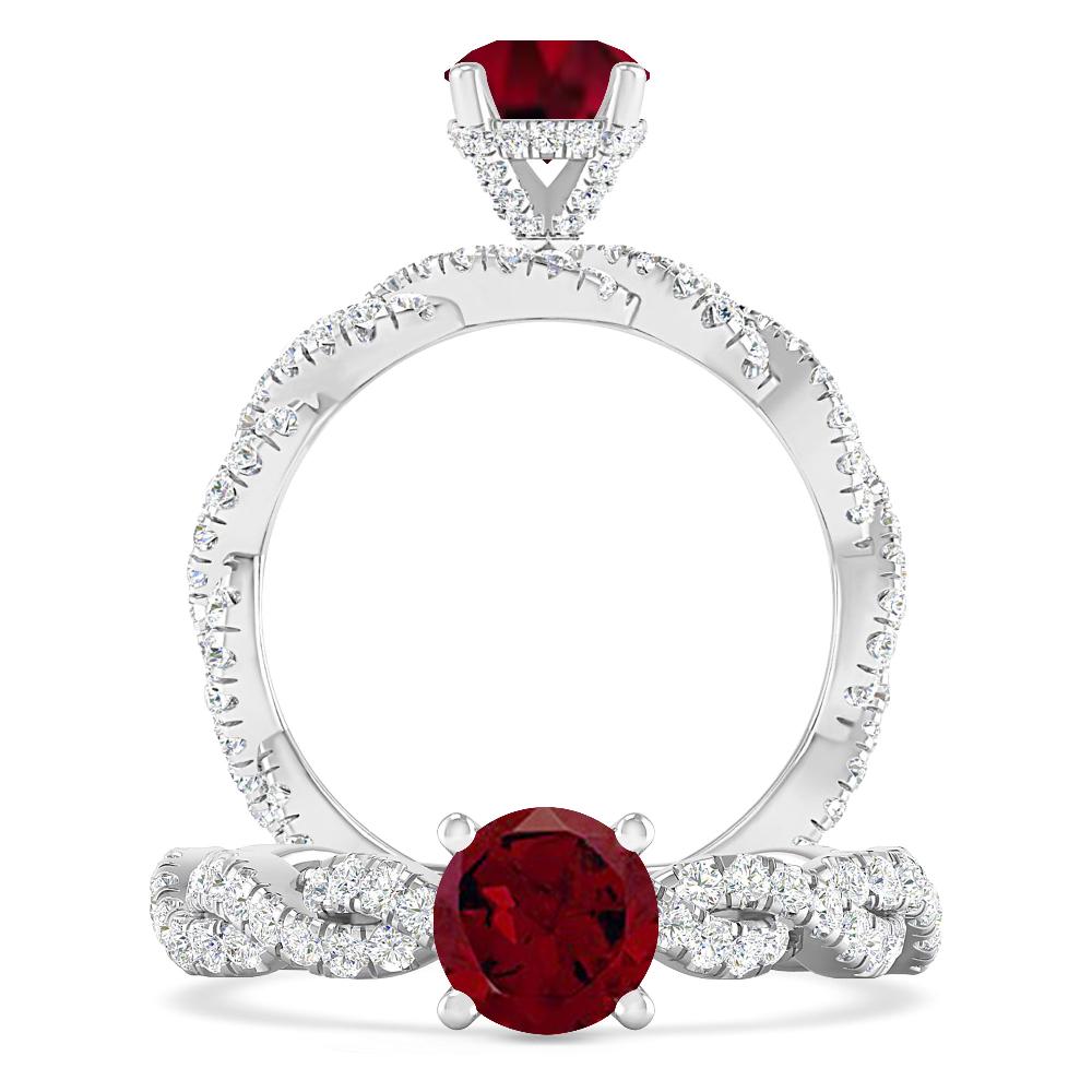 White Gold - Garnet
