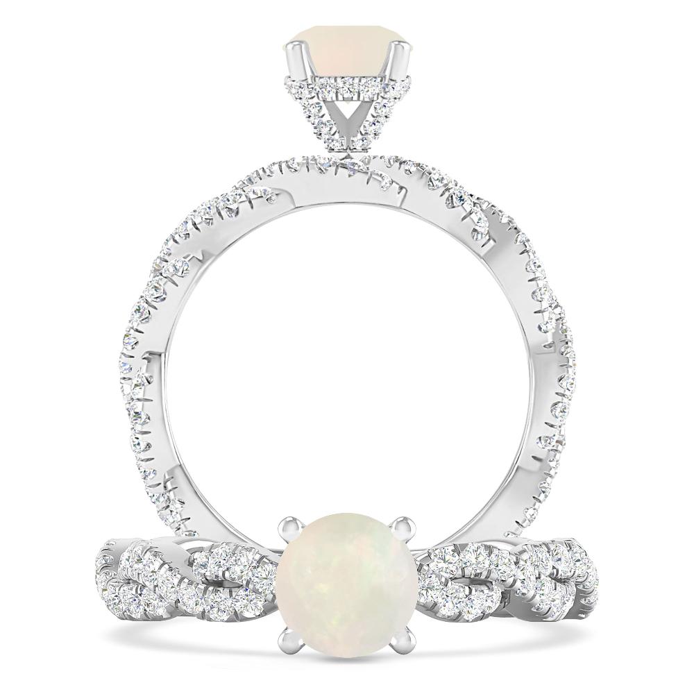 White Gold - Opal