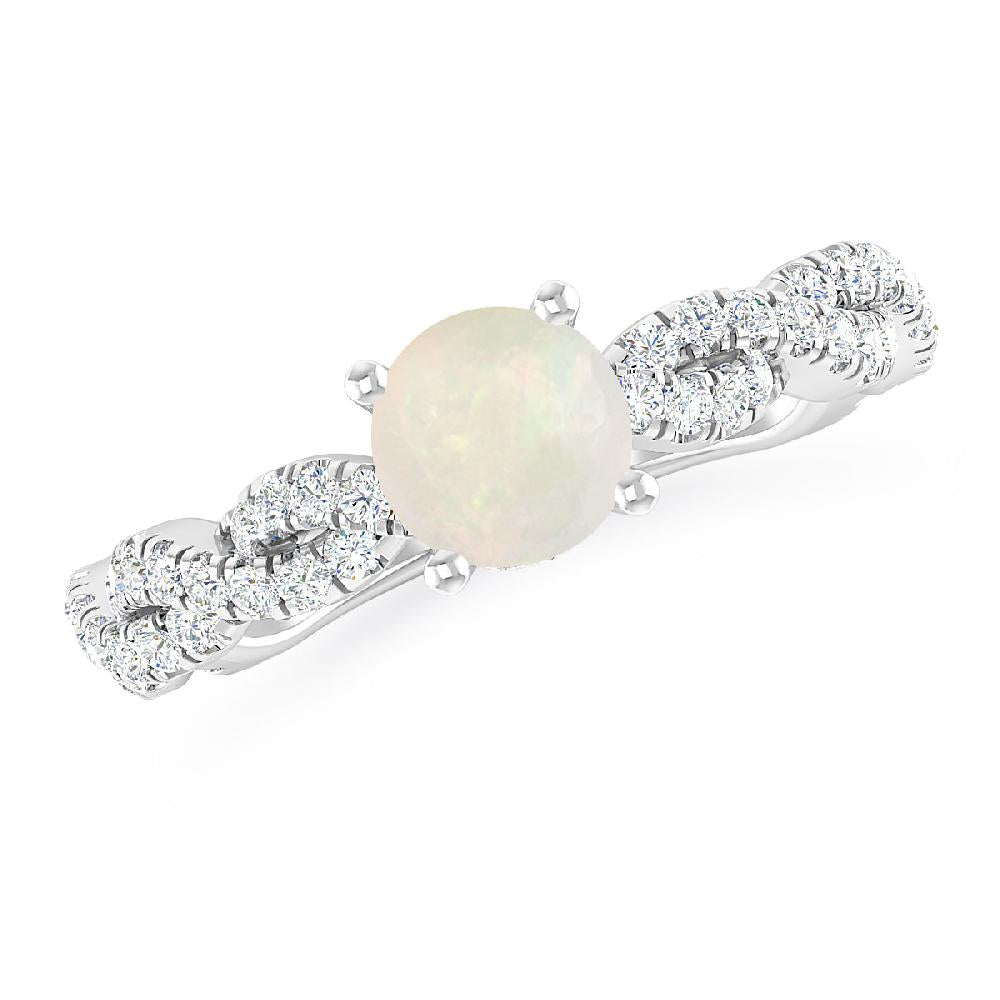 White Gold - Opal