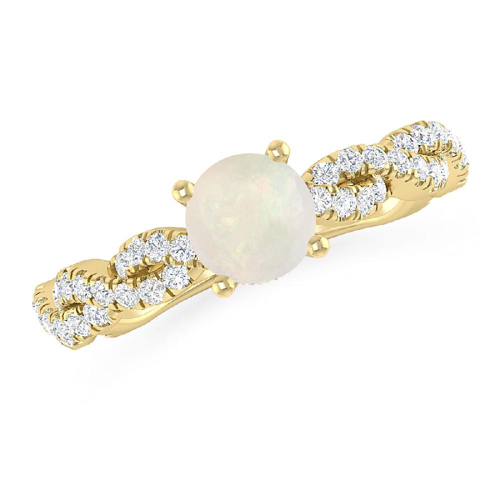 Yellow Gold - Opal
