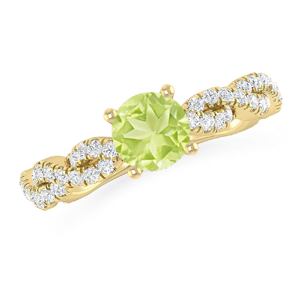 Yellow Gold - Peridot