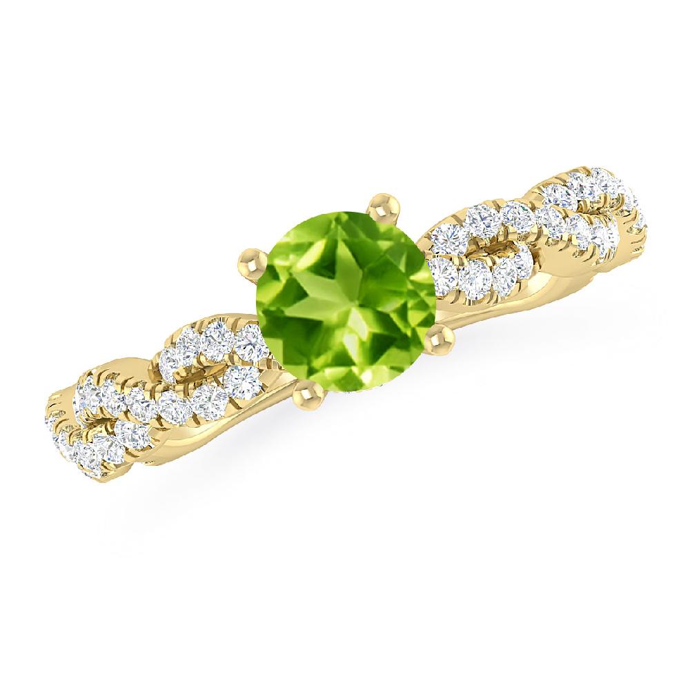 Yellow Gold - Peridot