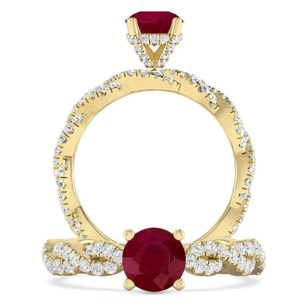 Yellow Gold - Ruby