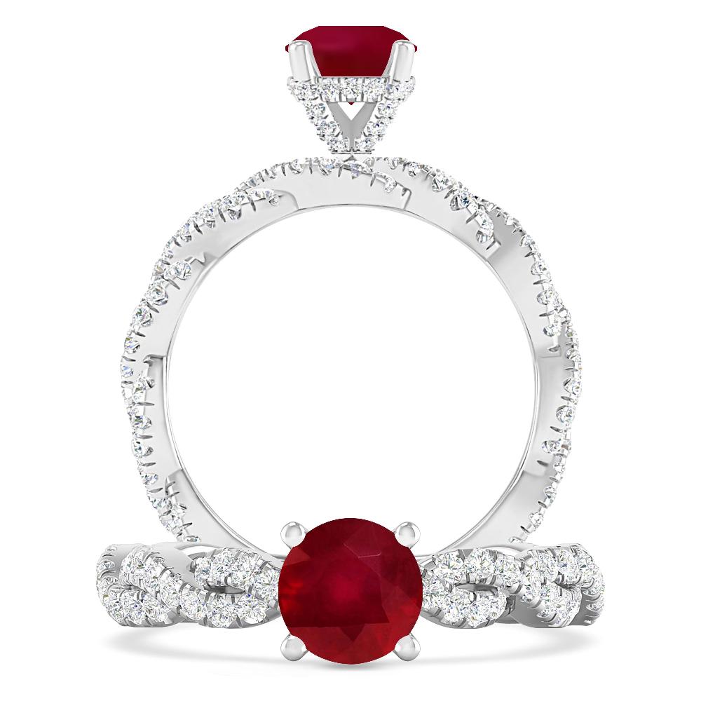 White Gold - Ruby