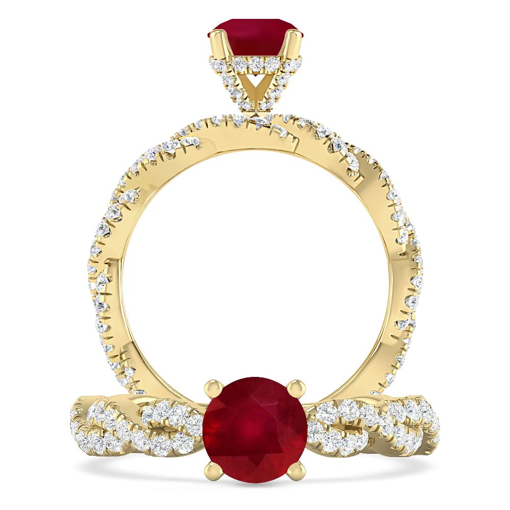 Yellow Gold - Ruby