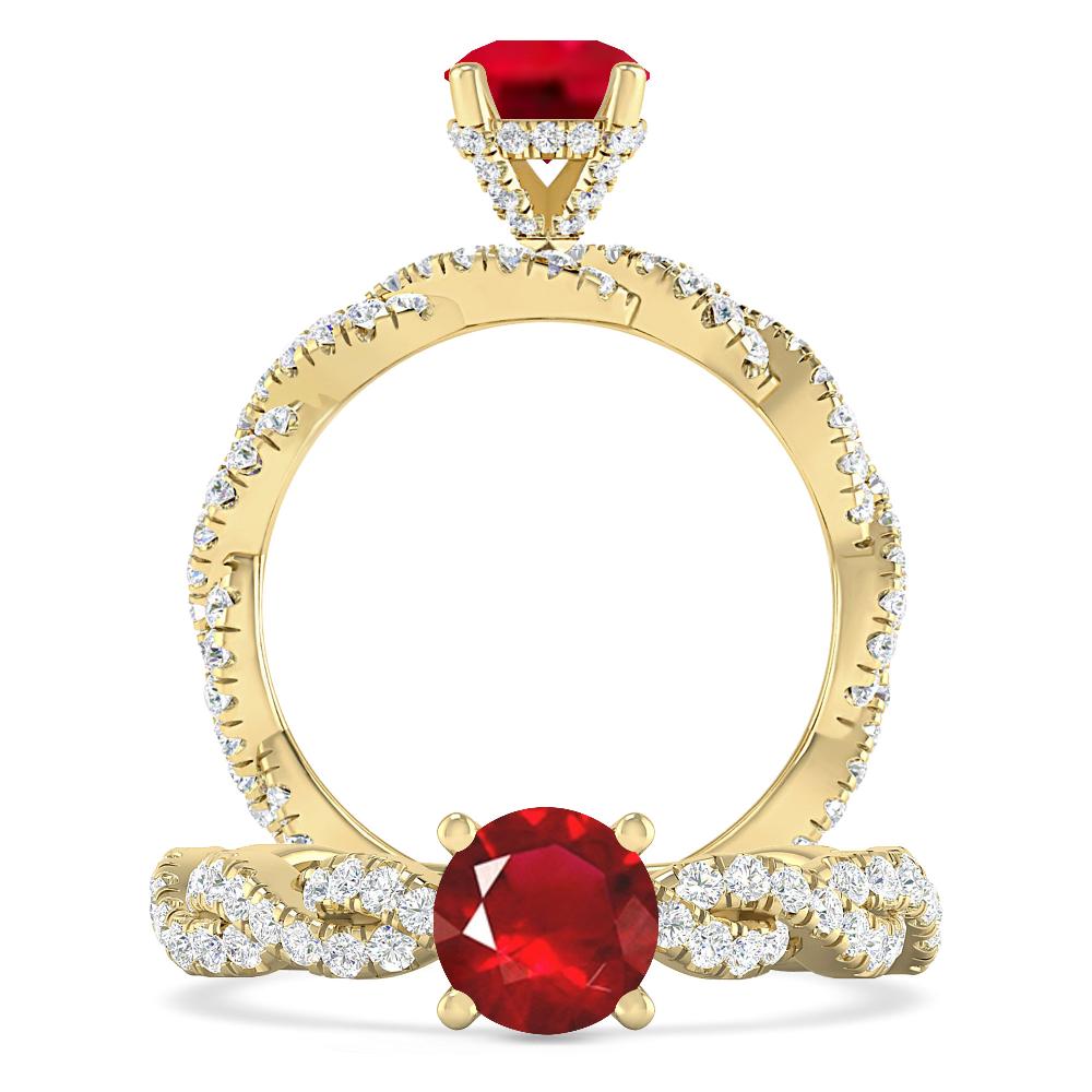 Yellow Gold - Ruby