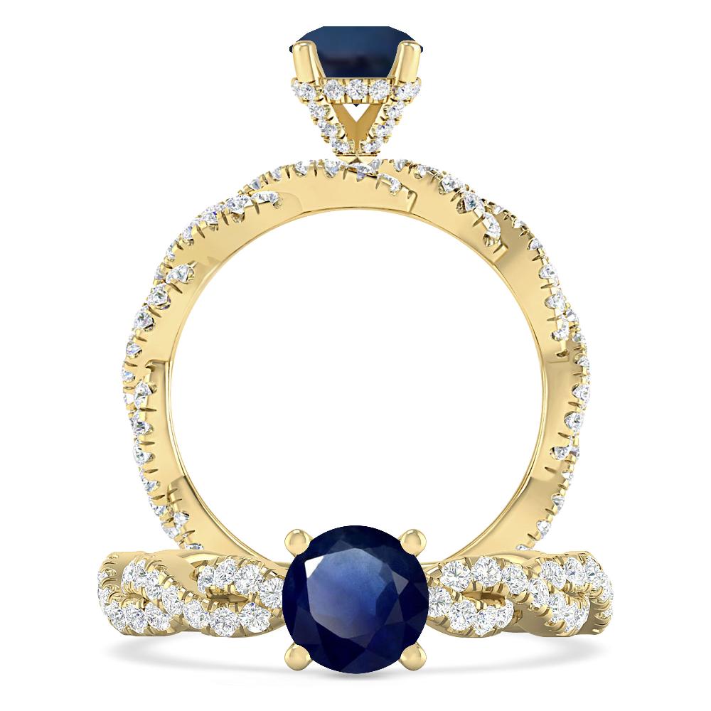 Yellow Gold - Sapphire