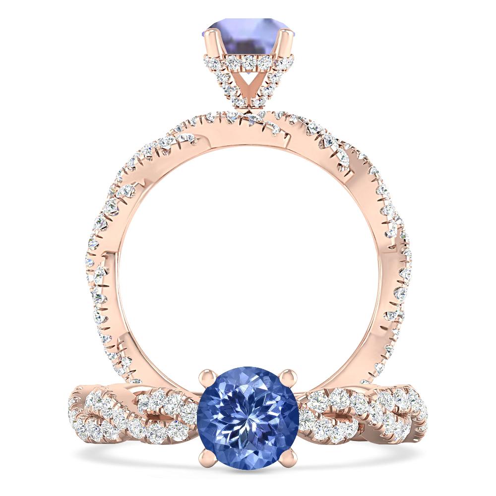 Rose Gold - Tanzanite