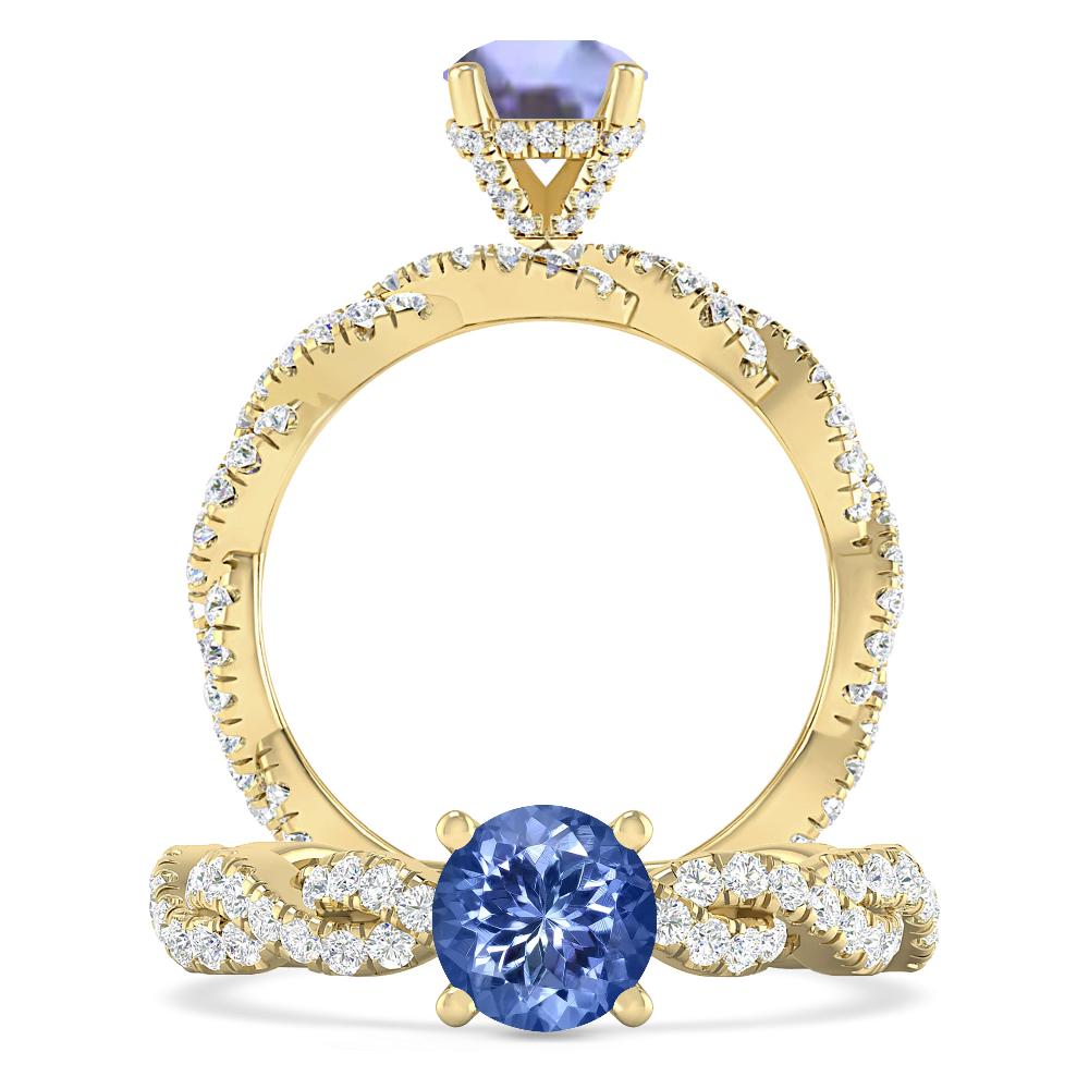 Yellow Gold - Tanzanite