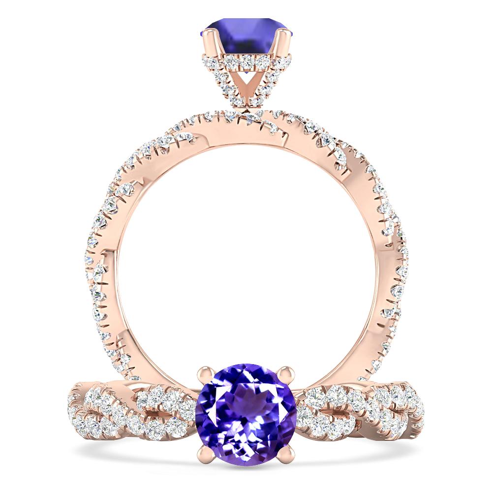 Rose Gold - Tanzanite