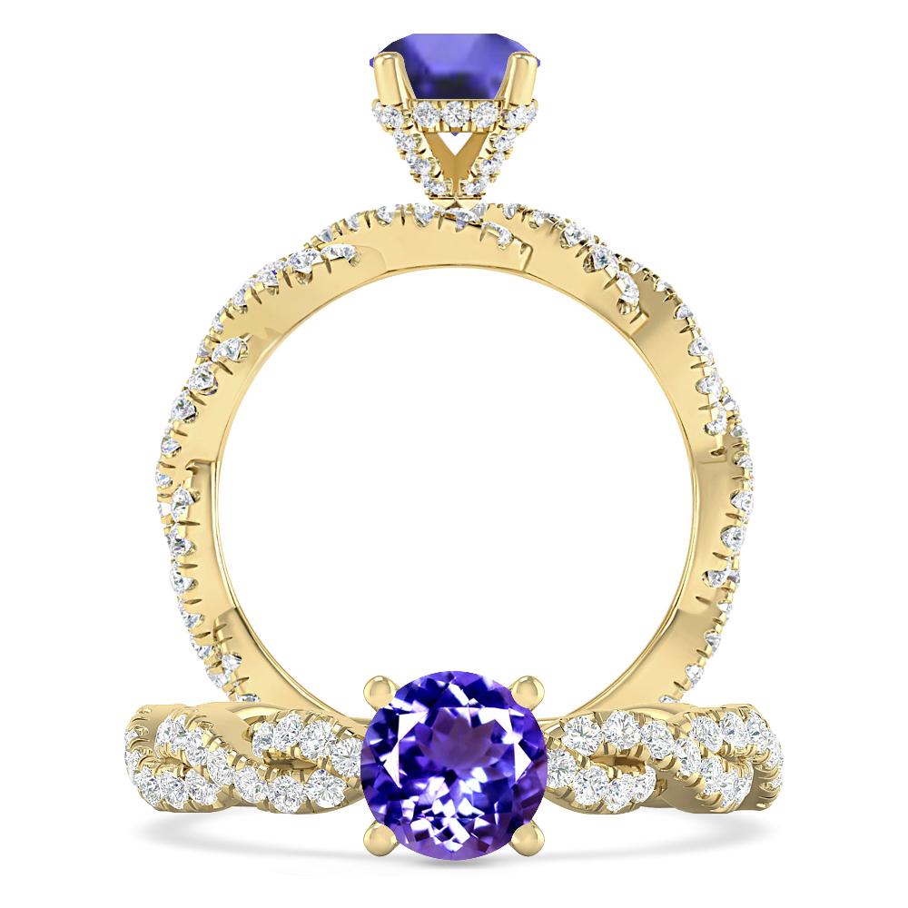 Yellow Gold - Tanzanite