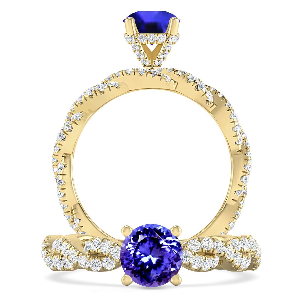 Yellow Gold - Tanzanite