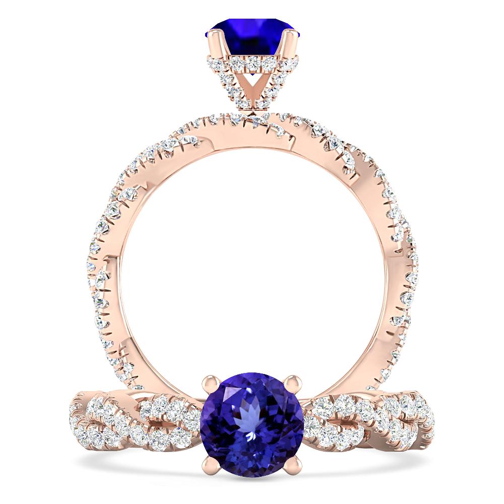 Rose Gold - Tanzanite