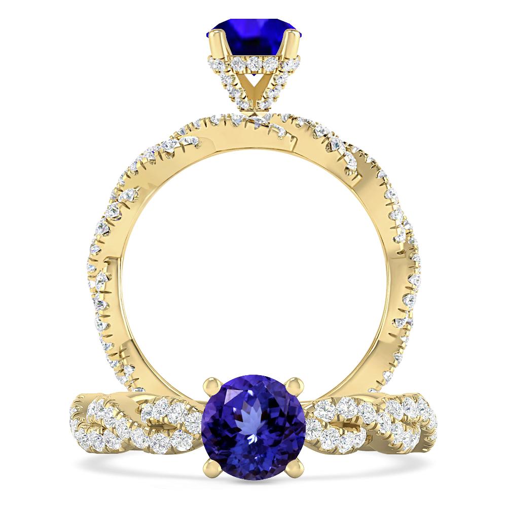 Yellow Gold - Tanzanite