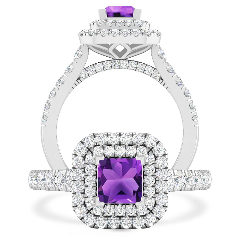 White Gold - Amethyst