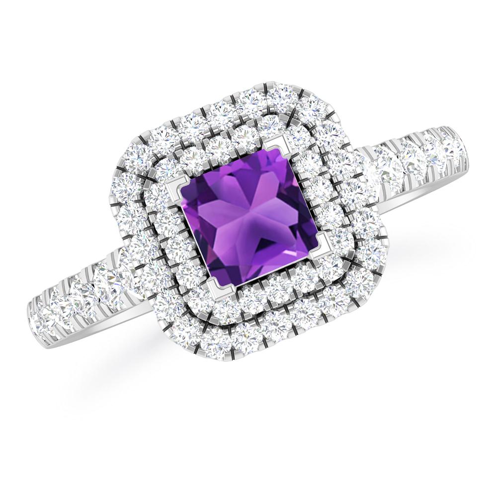 White Gold - Amethyst