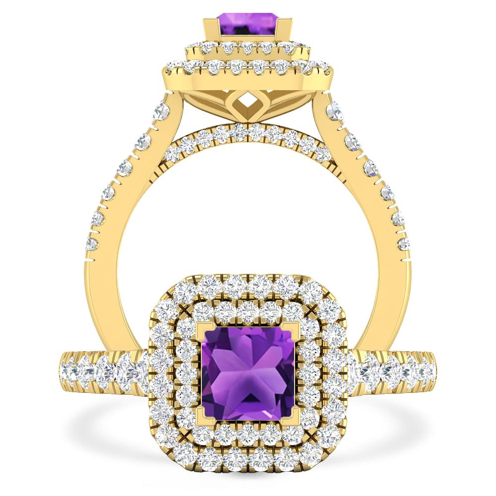 Yellow Gold - Amethyst