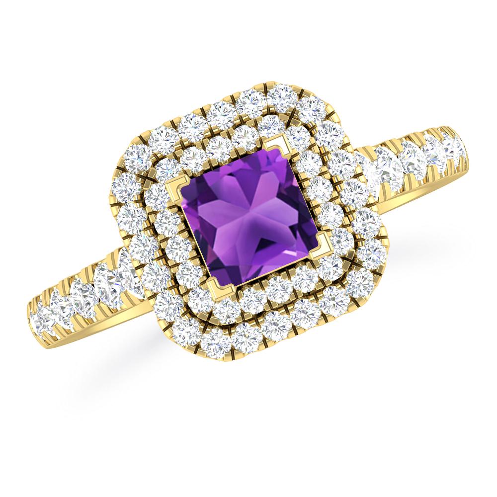 Yellow Gold - Amethyst