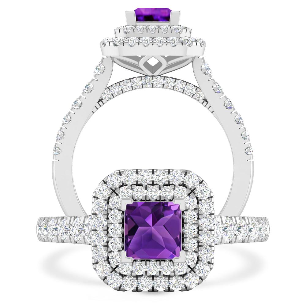 White Gold - Amethyst
