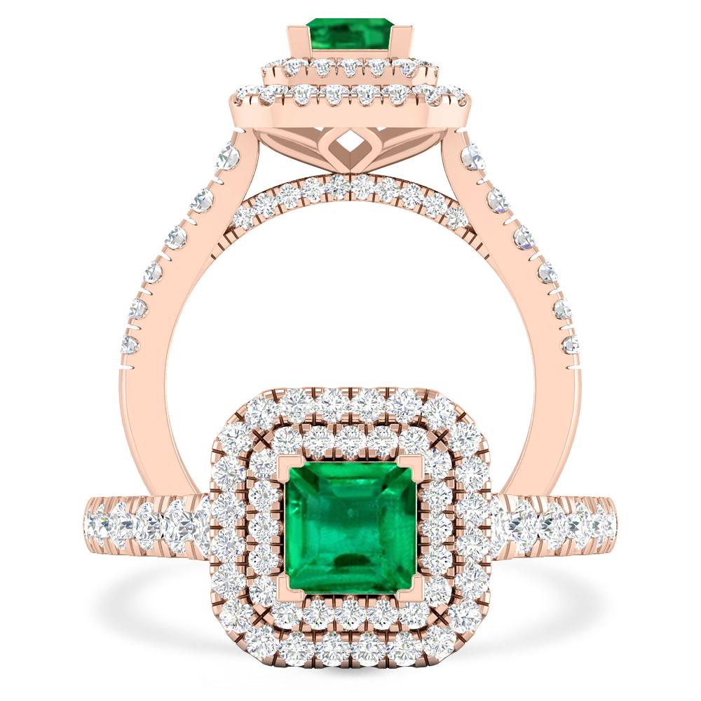 Rose Gold - Emerald
