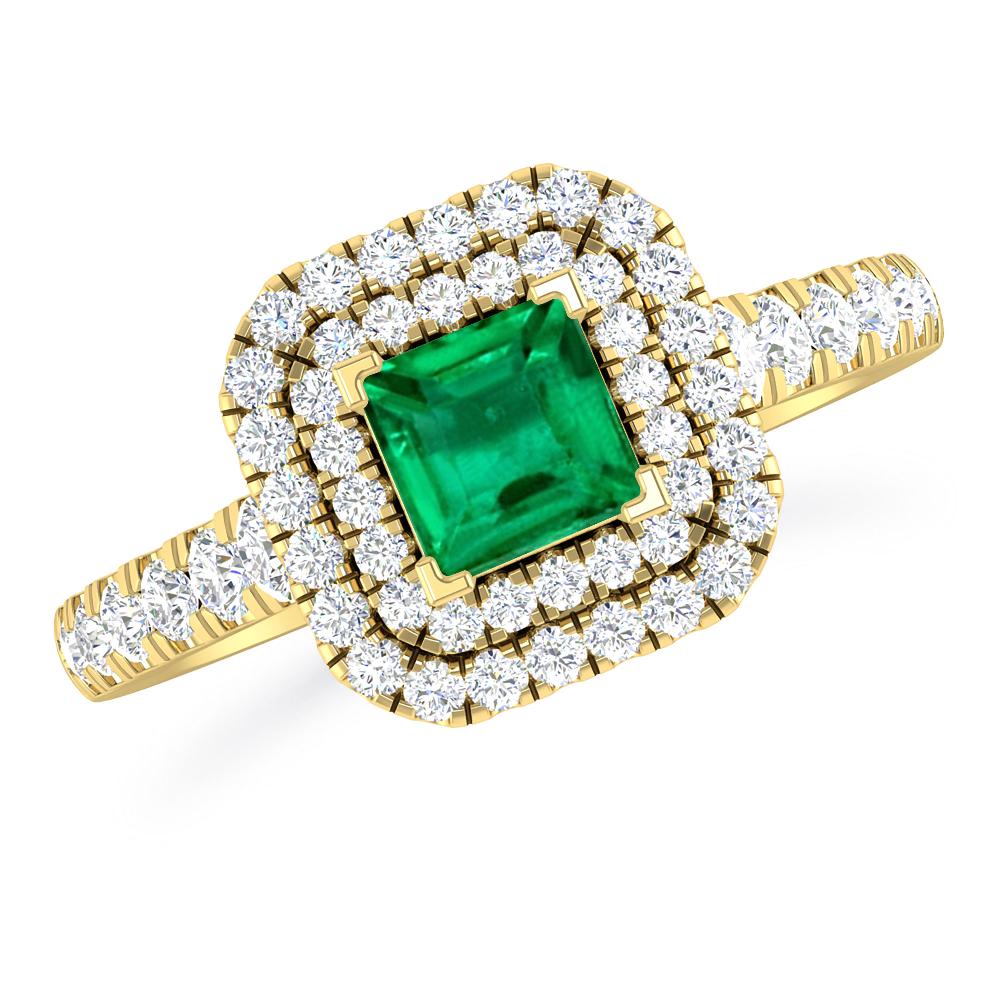 Yellow Gold - Emerald