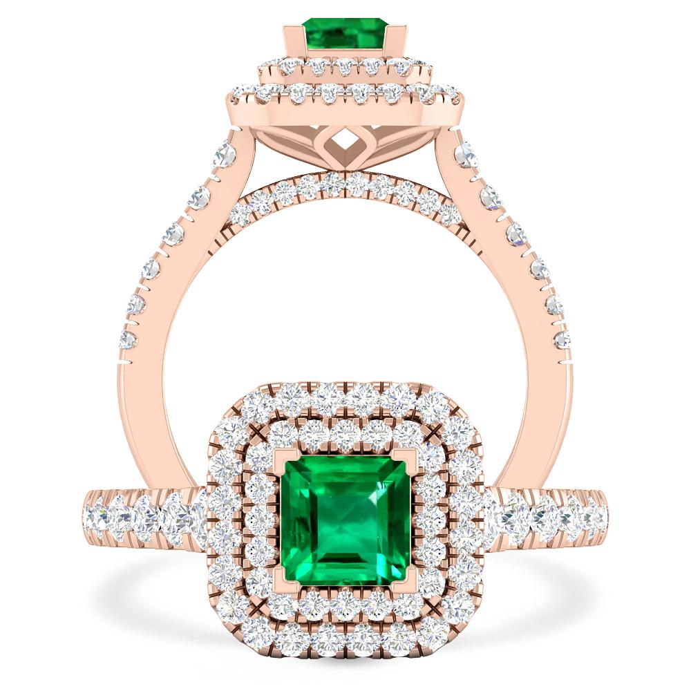 Rose Gold - Emerald