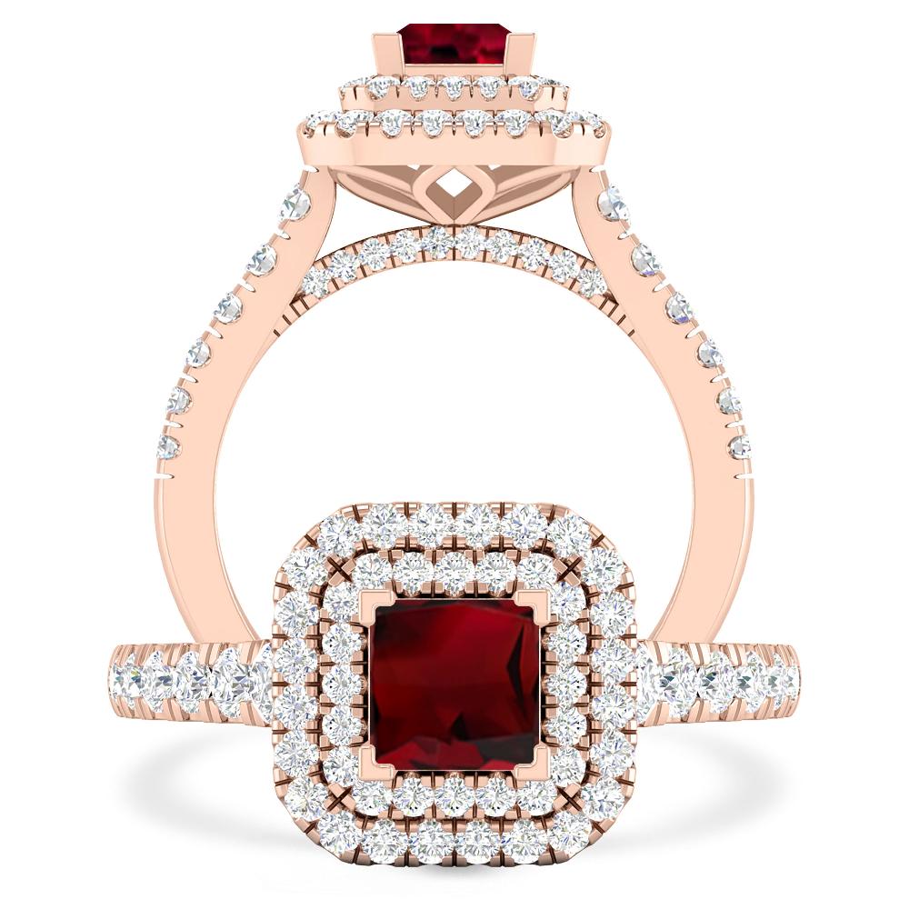 Rose Gold - Garnet