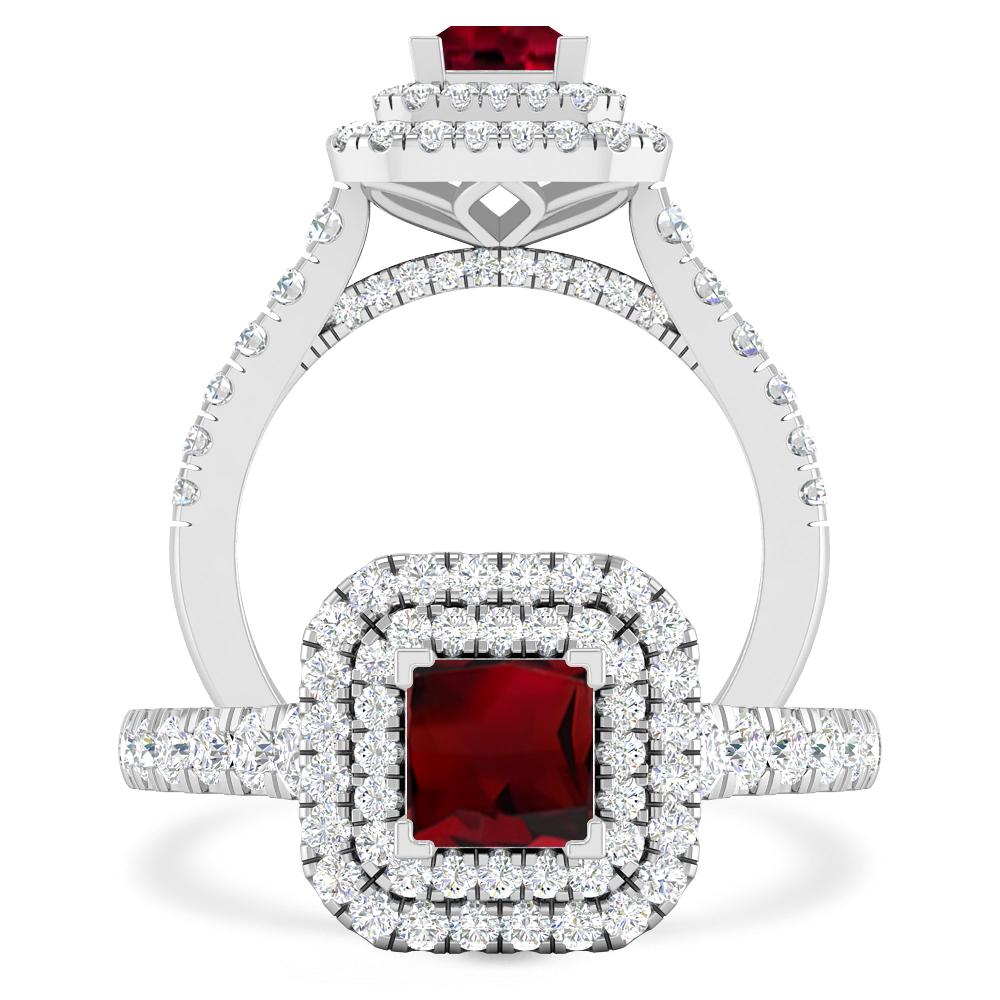 White Gold - Garnet
