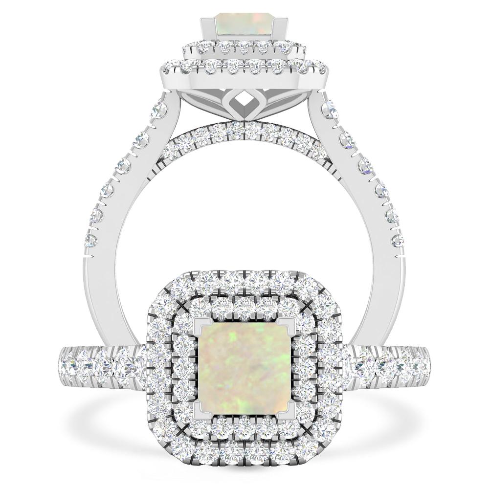 White Gold - Opal