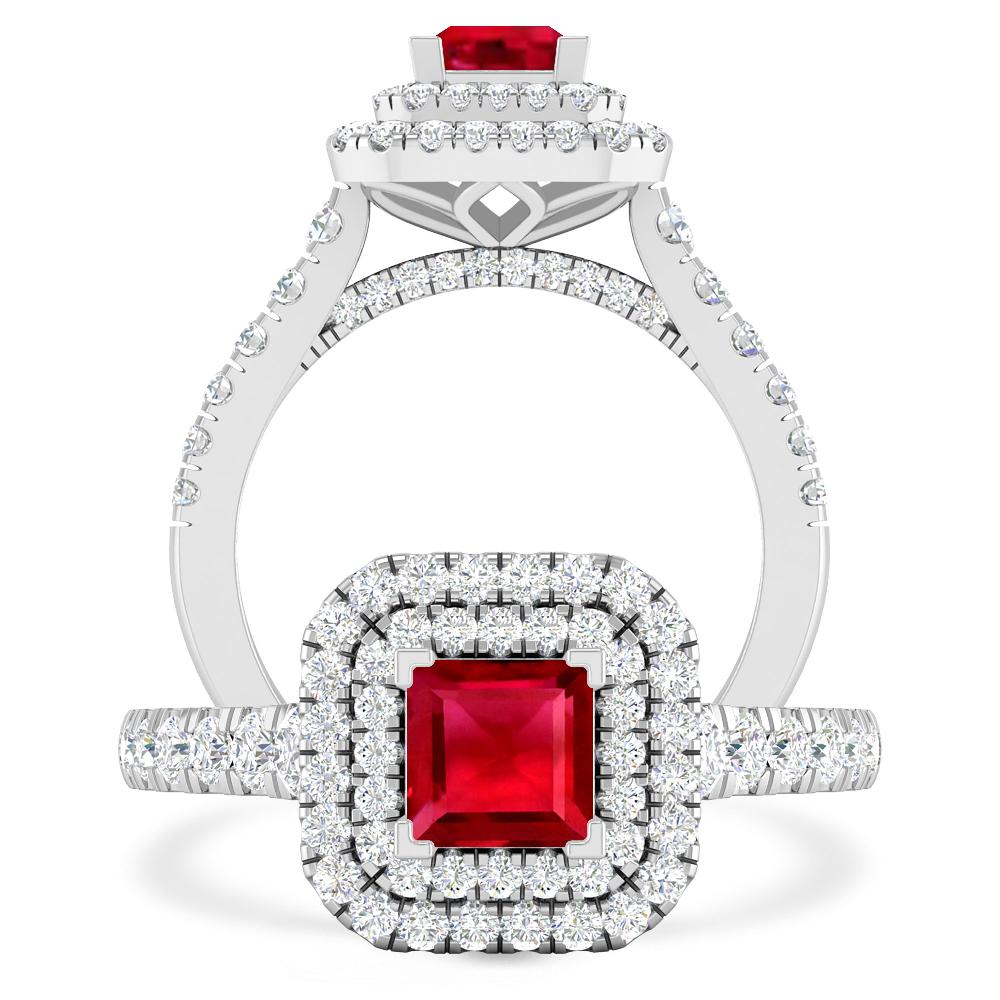 White Gold - Ruby