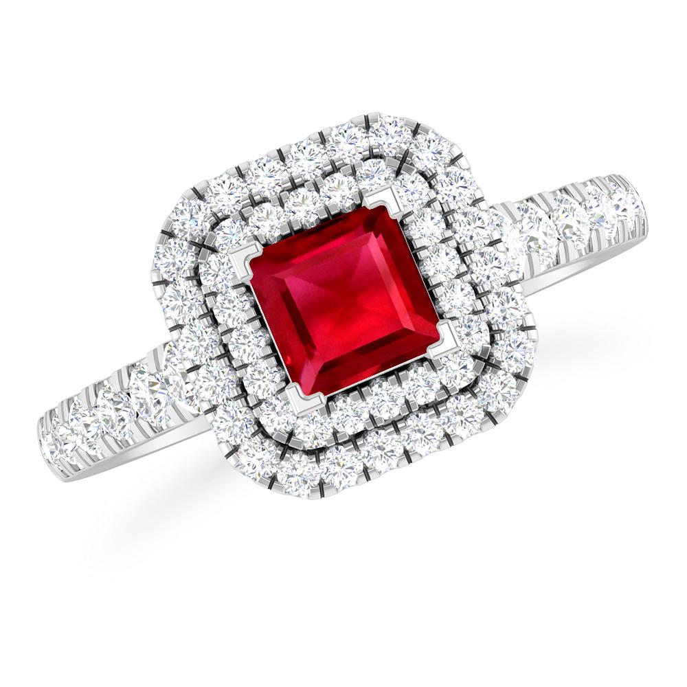 White Gold - Ruby