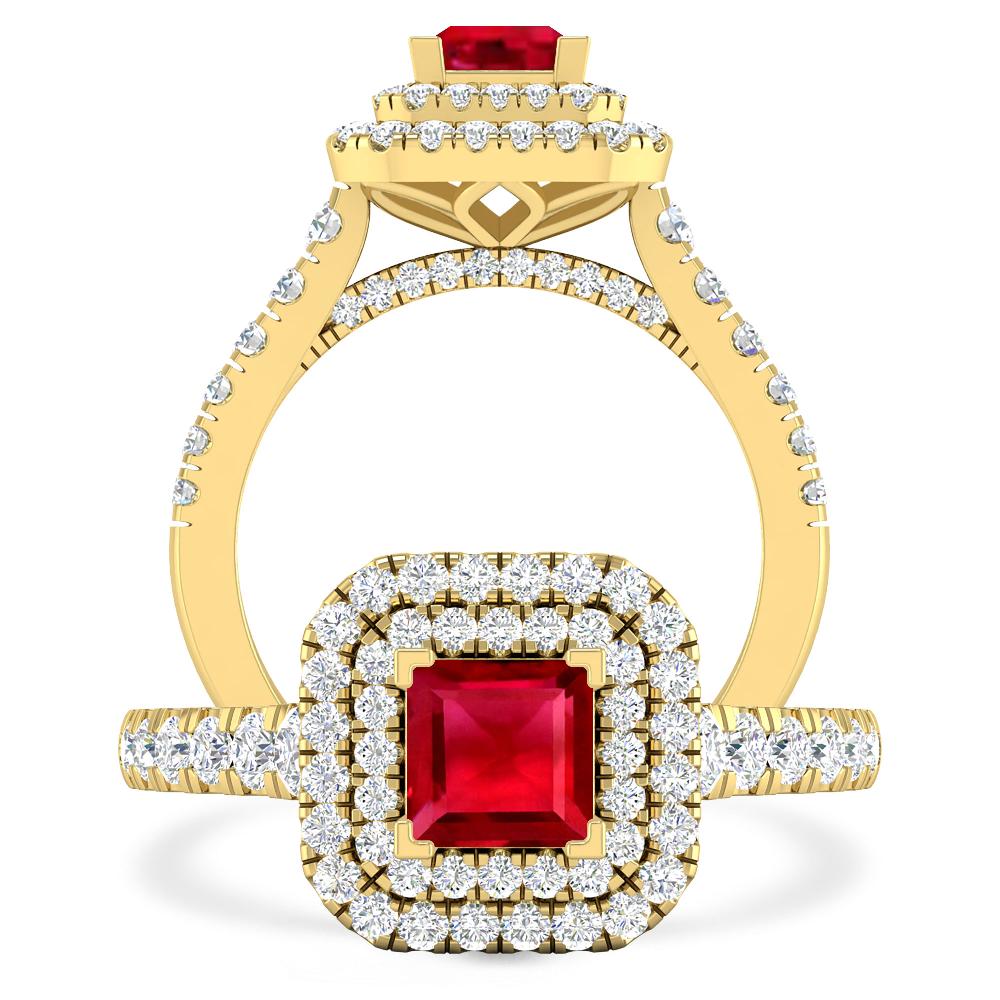 Yellow Gold - Ruby
