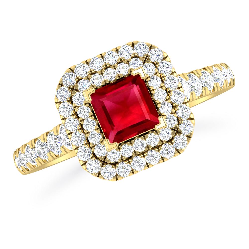 Yellow Gold - Ruby