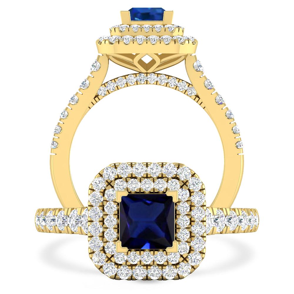 Yellow Gold - Sapphire