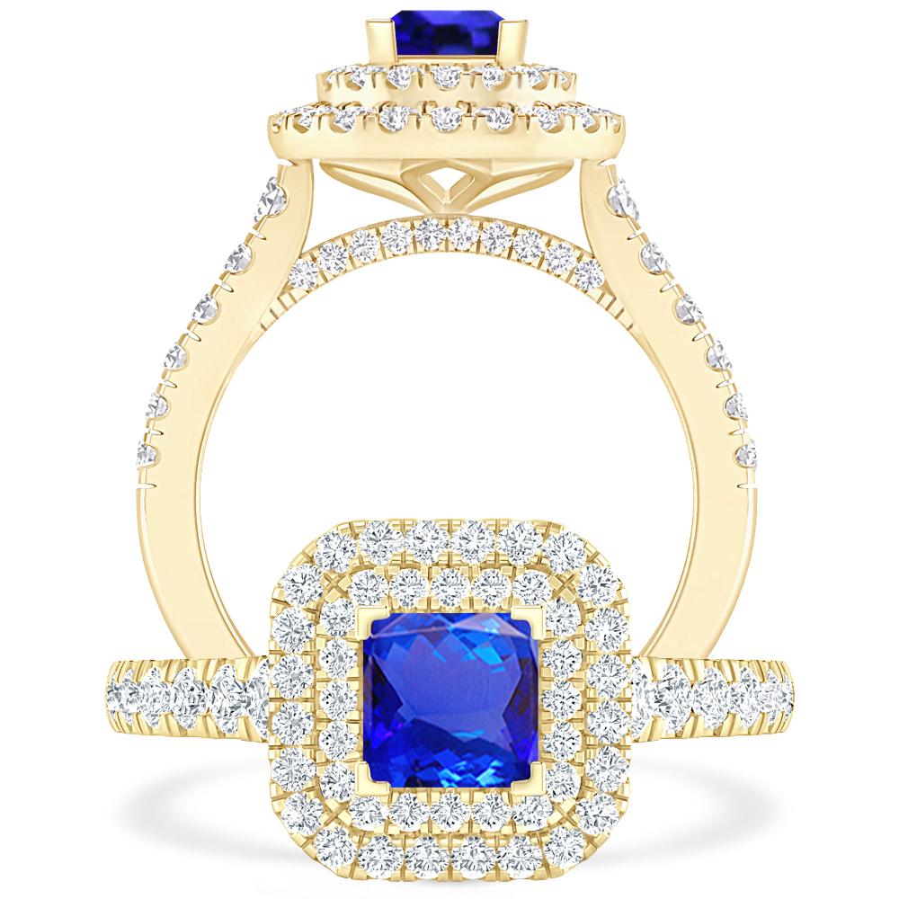 Yellow Gold - Tanzanite