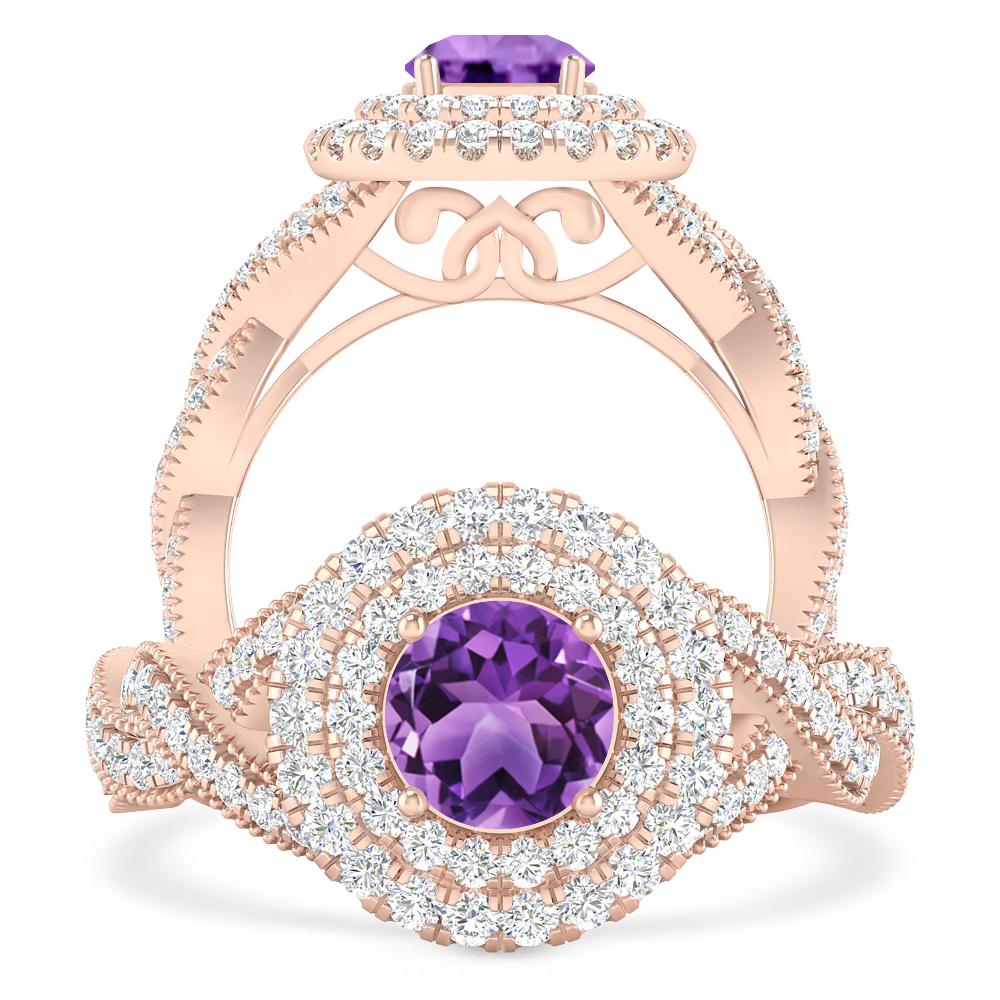 Rose Gold - Amethyst