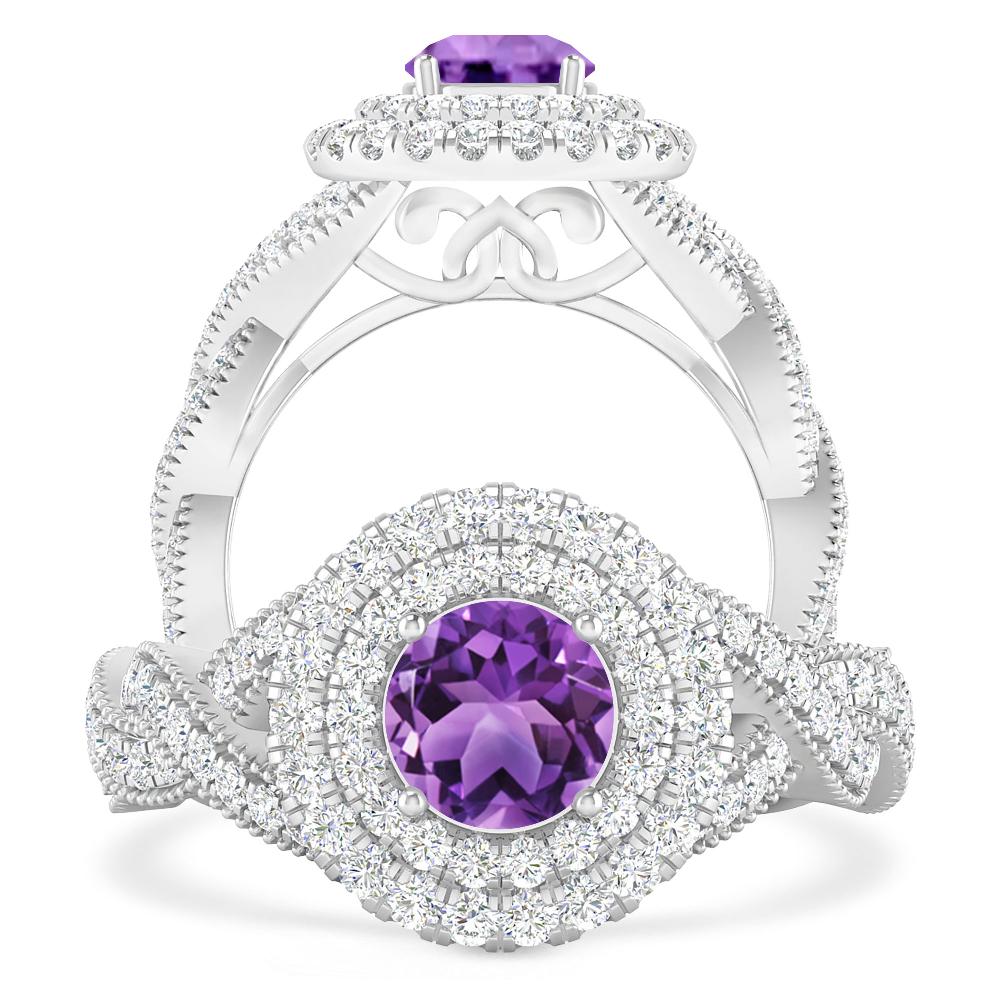 White Gold - Amethyst