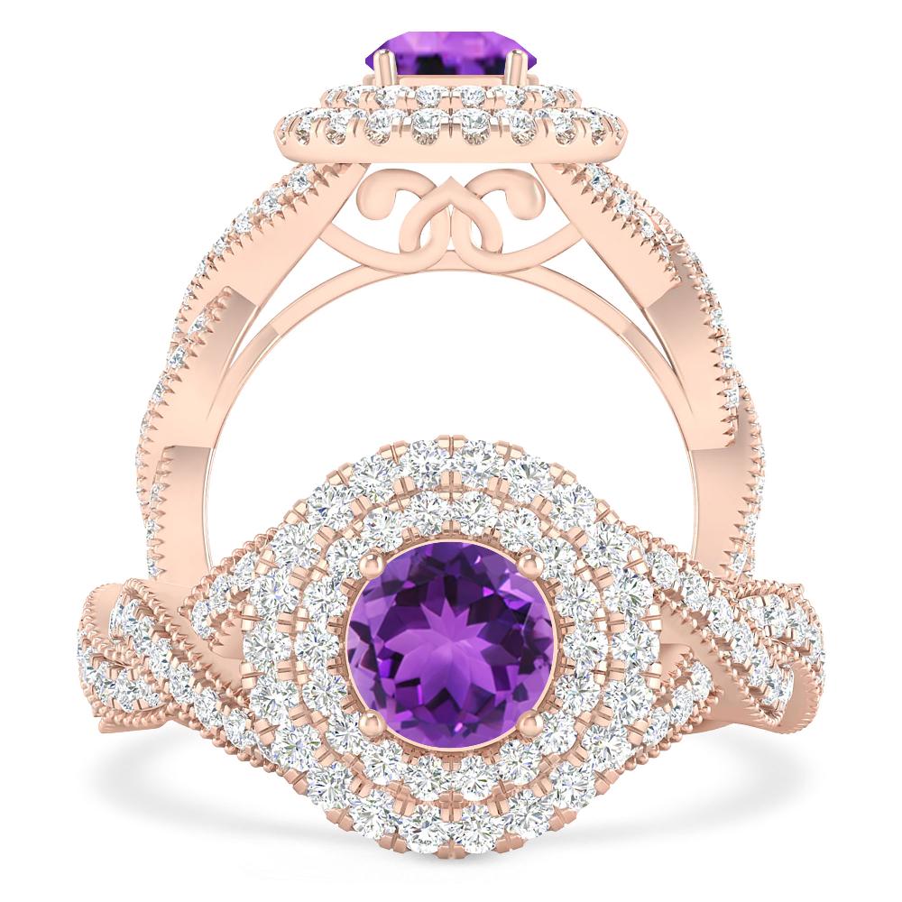 Rose Gold - Amethyst