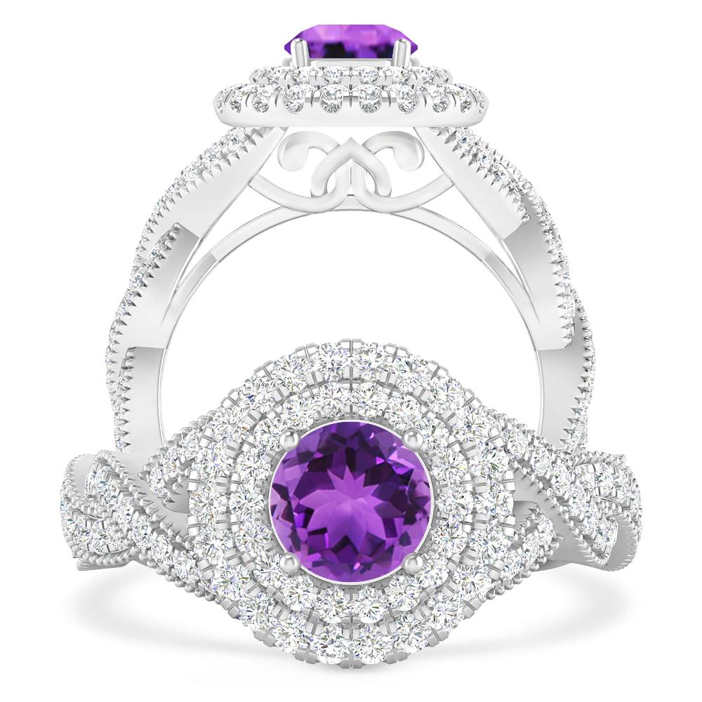 White Gold - Amethyst