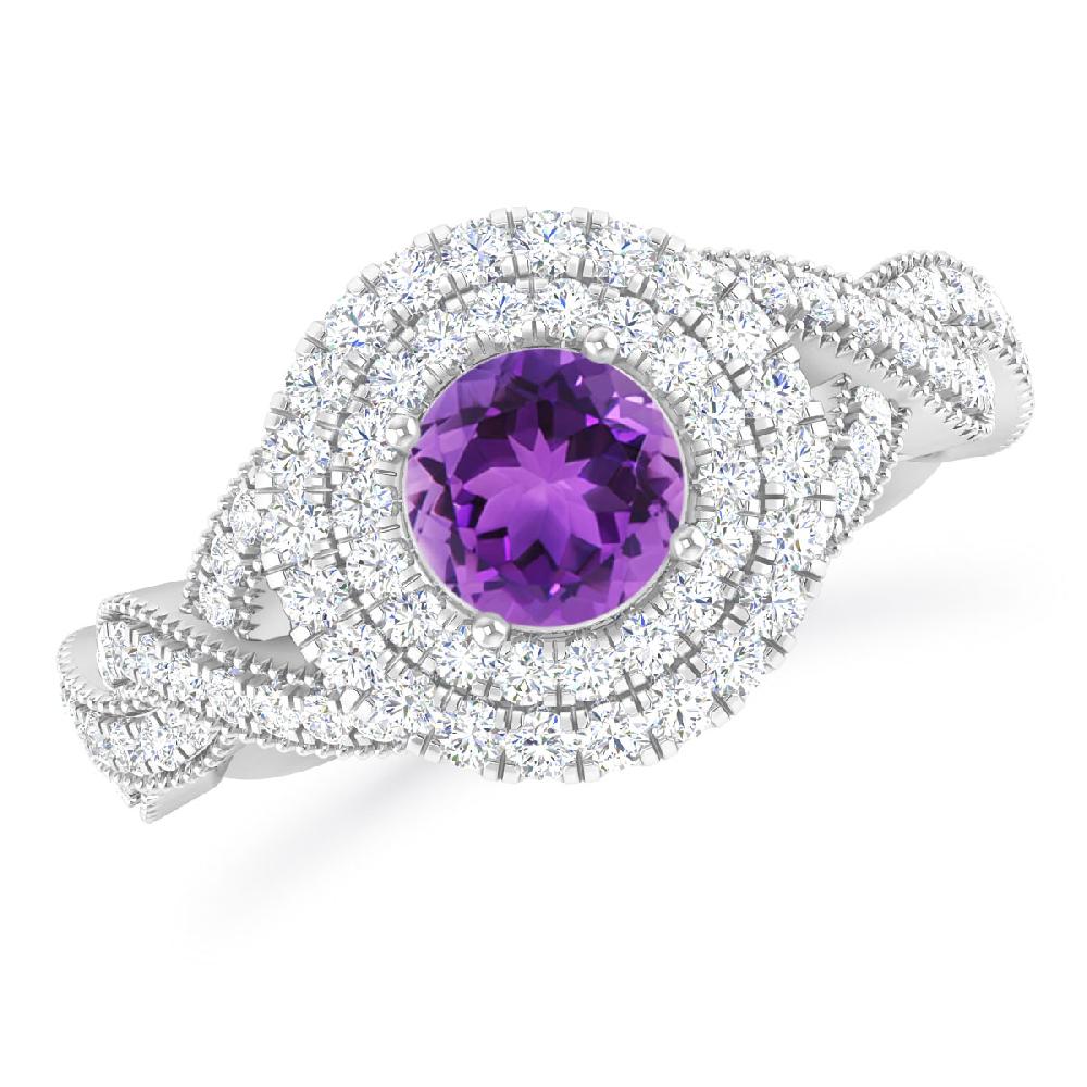 White Gold - Amethyst