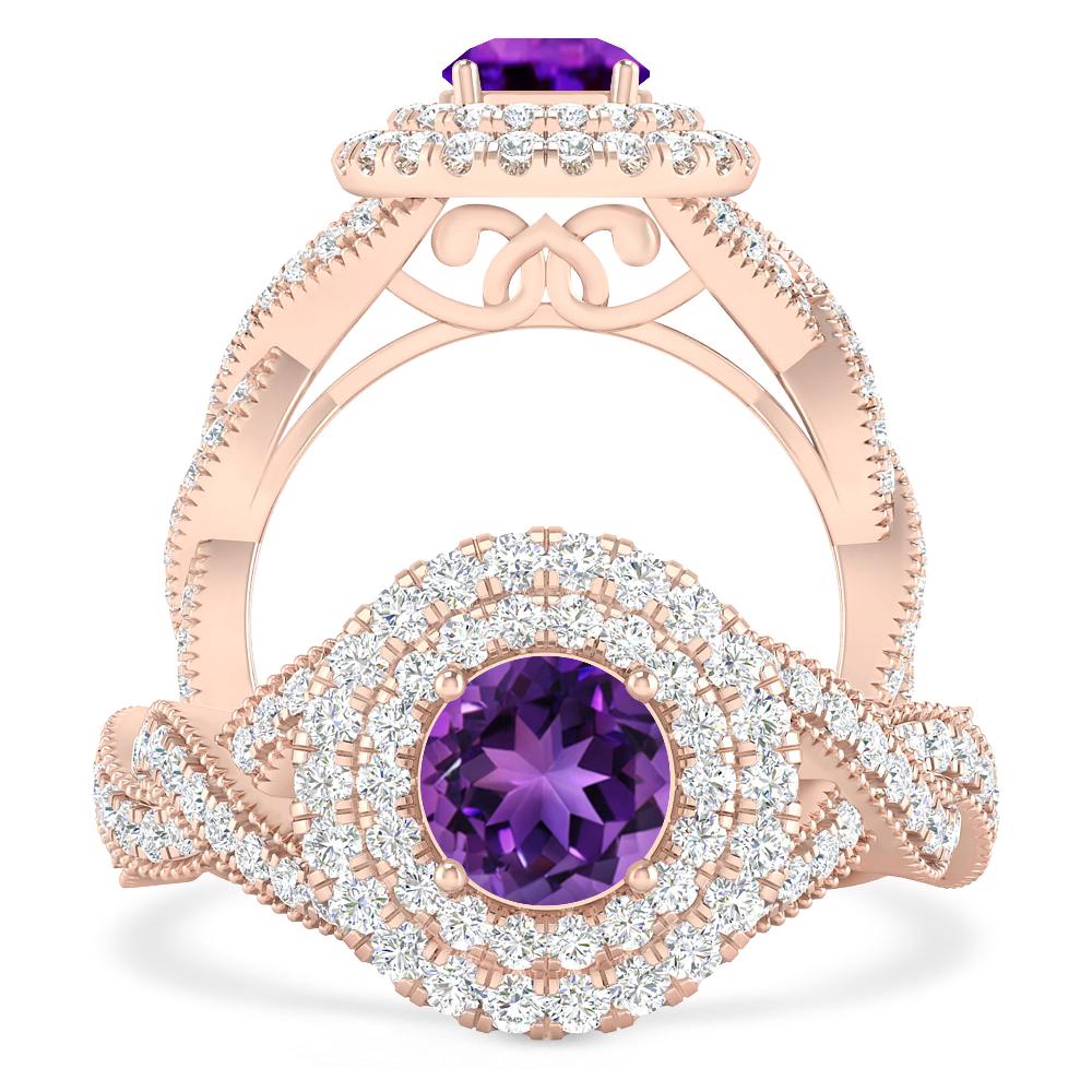 Rose Gold - Amethyst