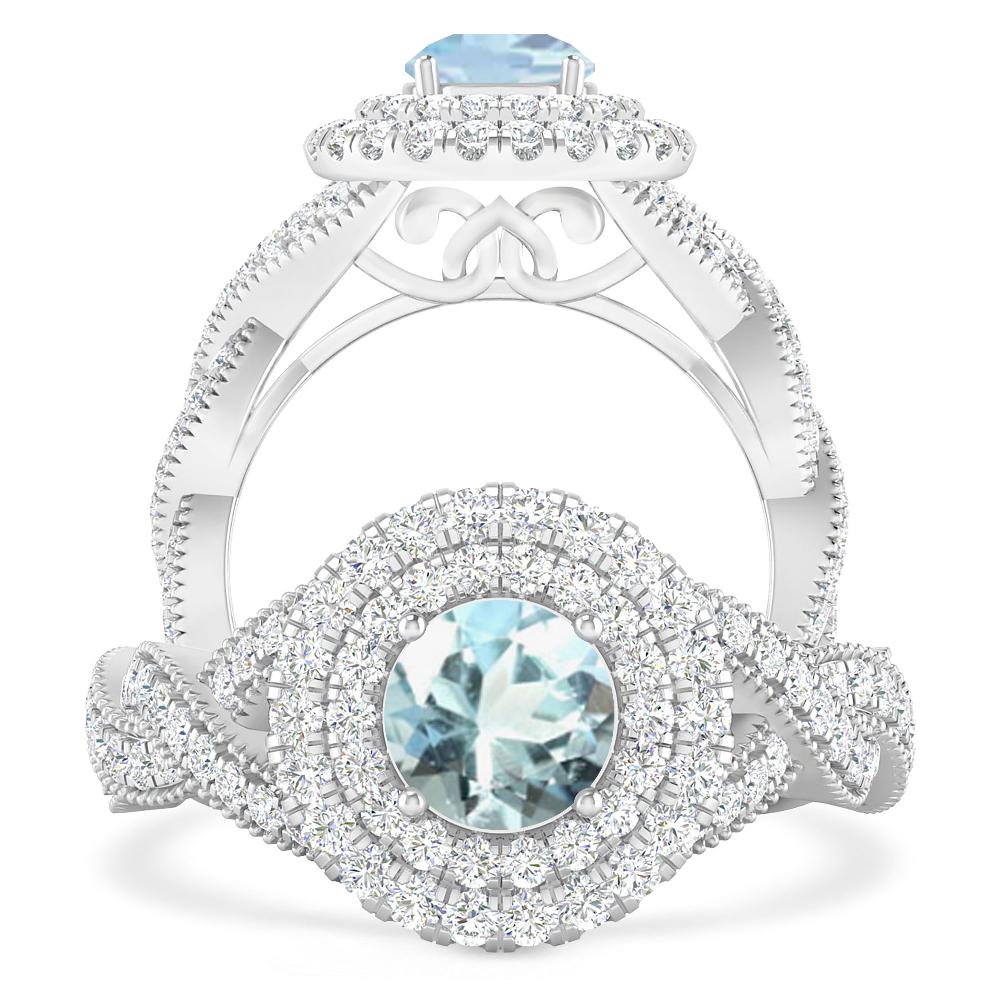 White Gold - Aquamarine